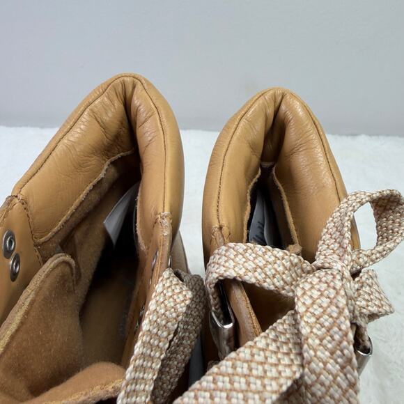 J.Crew Alpine Nordic Light Caramel Leather Boots Women’s Size 7M - Picture 9 of 11